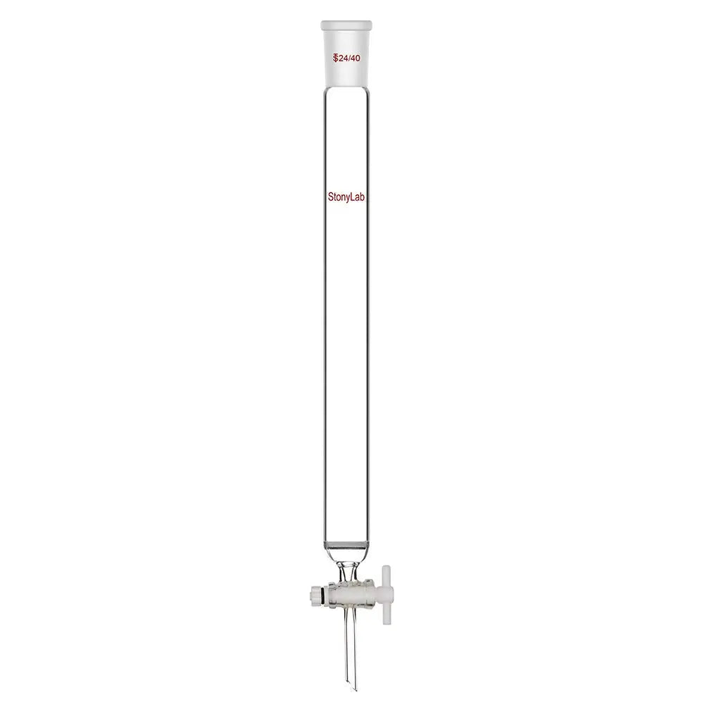 Chromatography Column with Fritted Disc and PTFE Stopcock - StonyLab Chromatography - Columns 30-mm