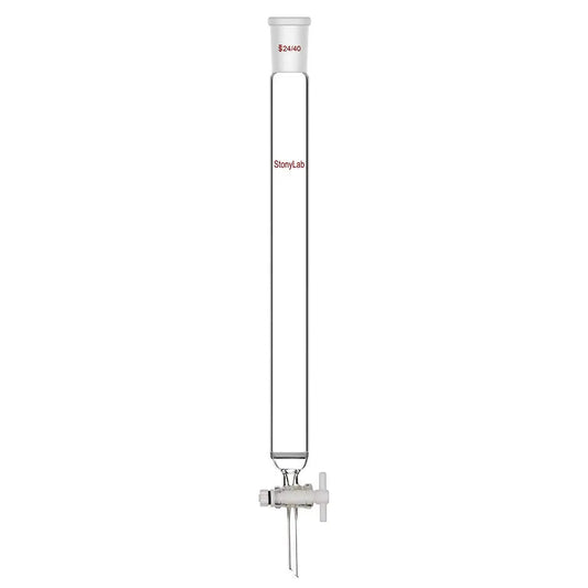 Chromatography Column with Fritted Disc and PTFE Stopcock - StonyLab Chromatography - Columns 30-mm