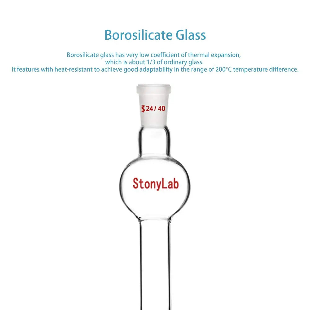 StonyLab Chromatography Column with Reservoir heavy duty chemical processing configuration