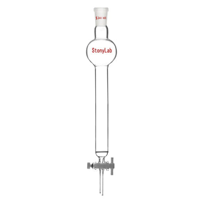 Chromatography Column with Reservoir and Fritted Disc, 50-500 ml - StonyLab Chromatography - Columns 