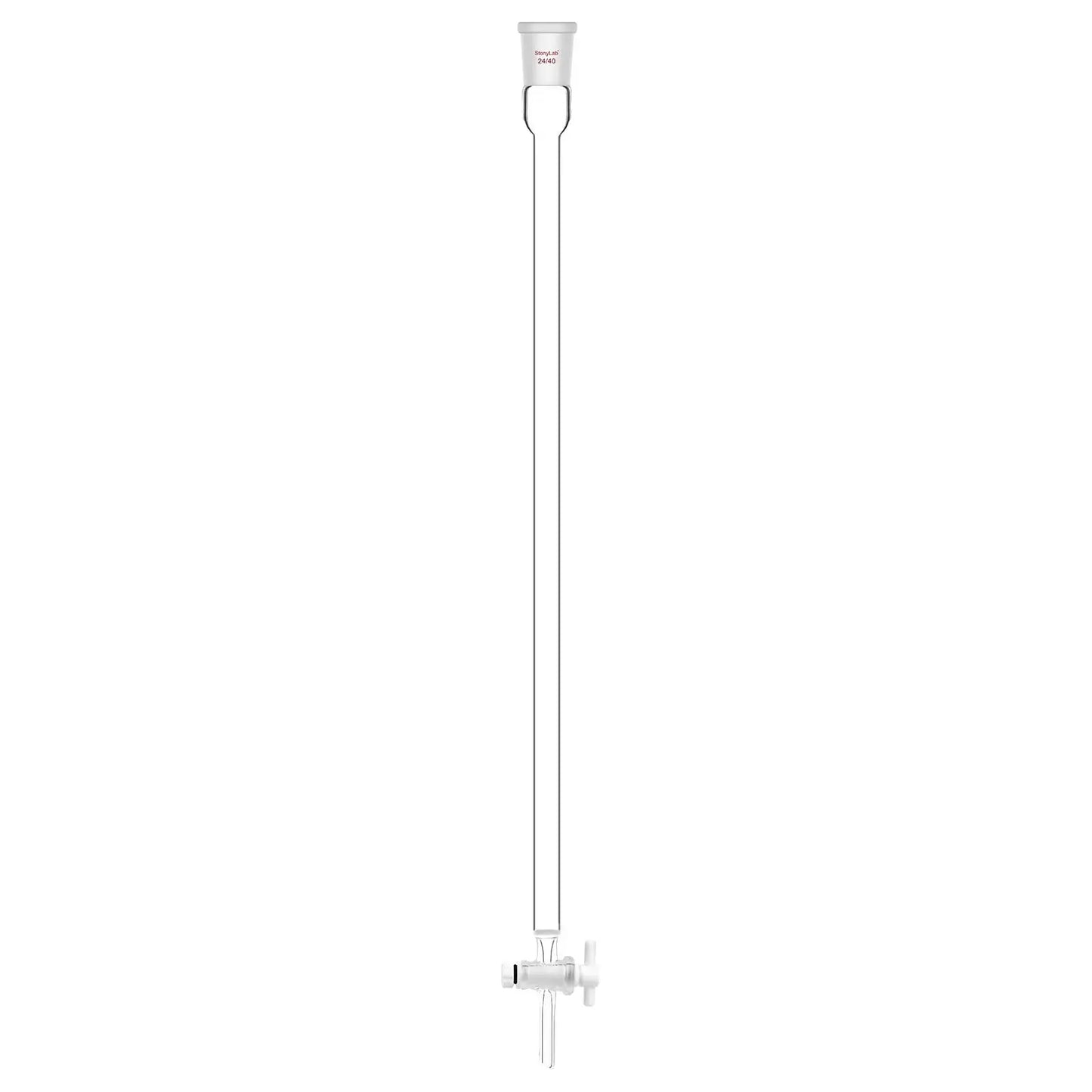 Chromatography Column, ID13-38 mm, 203-457 mm Effective Length, Medium Frit(40-80 μm), 24/40 Joint Chromatography-Column 13-mm-0.51-in-457-mm-17.99-in
