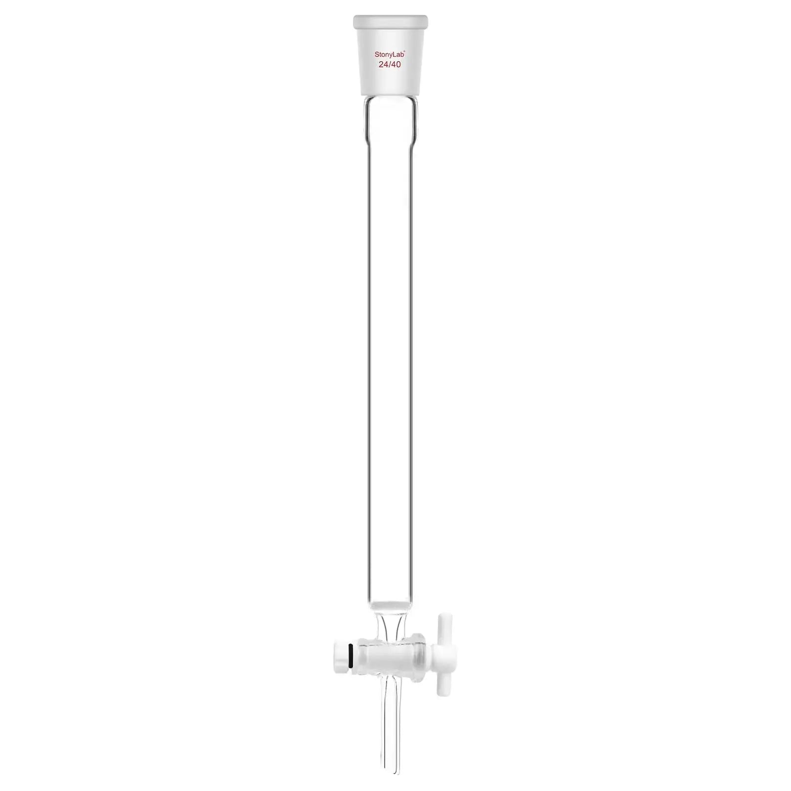 Chromatography Column, ID13-38 mm, 203-457 mm Effective Length, Medium Frit(40-80 μm), 24/40 Joint Chromatography-Column 19-mm-0.75-in-203-mm-7.99-in