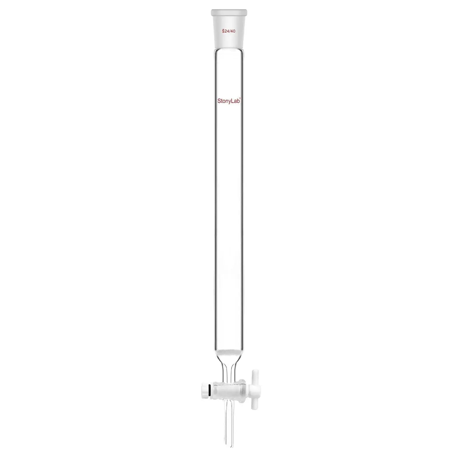 Chromatography Column, ID13-38 mm, 203-457 mm Effective Length, Medium Frit(40-80 μm), 24/40 Joint Chromatography-Column 25.4-mm-1-in-305-mm-12.01-in