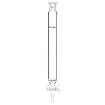 Chromatography Column, ID13-38 mm, 203-457 mm Effective Length, Medium Frit(40-80 μm), 24/40 Joint Chromatography-Column 38-mm-1.5-in-254-mm-10-in