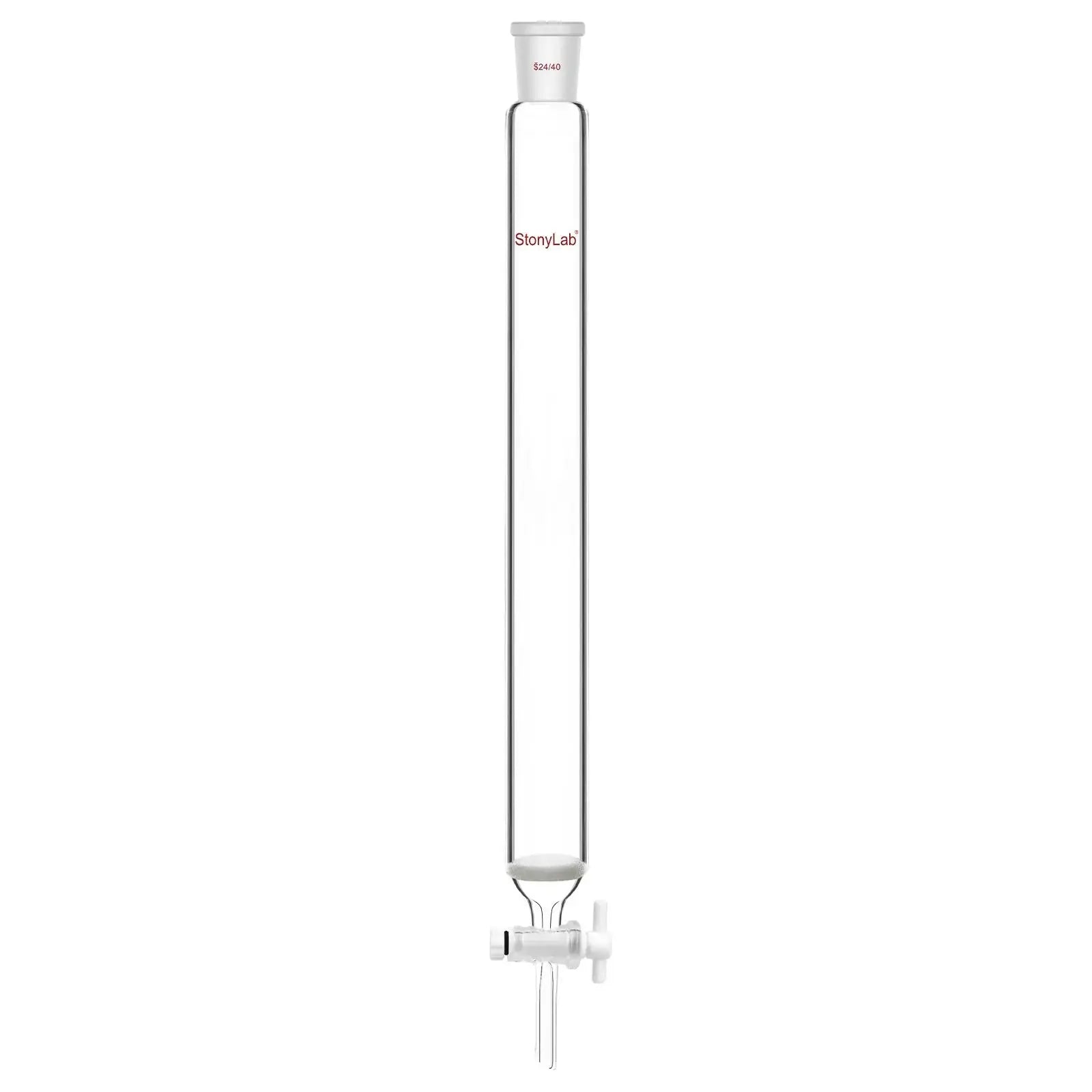 Chromatography Column, ID13-38 mm, 203-457 mm Effective Length, Medium Frit(40-80 μm), 24/40 Joint Chromatography-Column 38-mm-1.5-in-305-mm-12.01-in