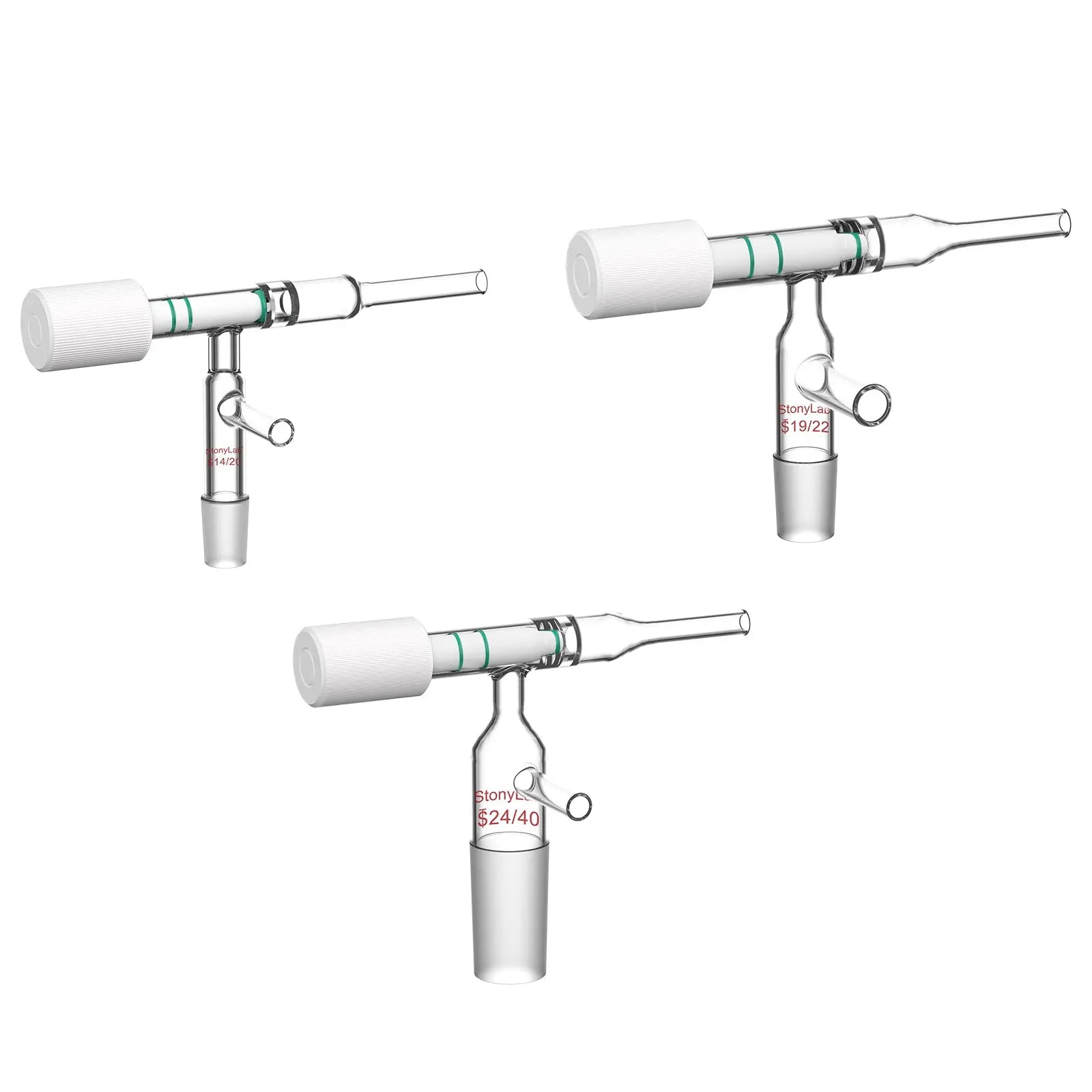 Close-up view showing the precise design and material of StonyLab Chromatography Flow Control Adapter