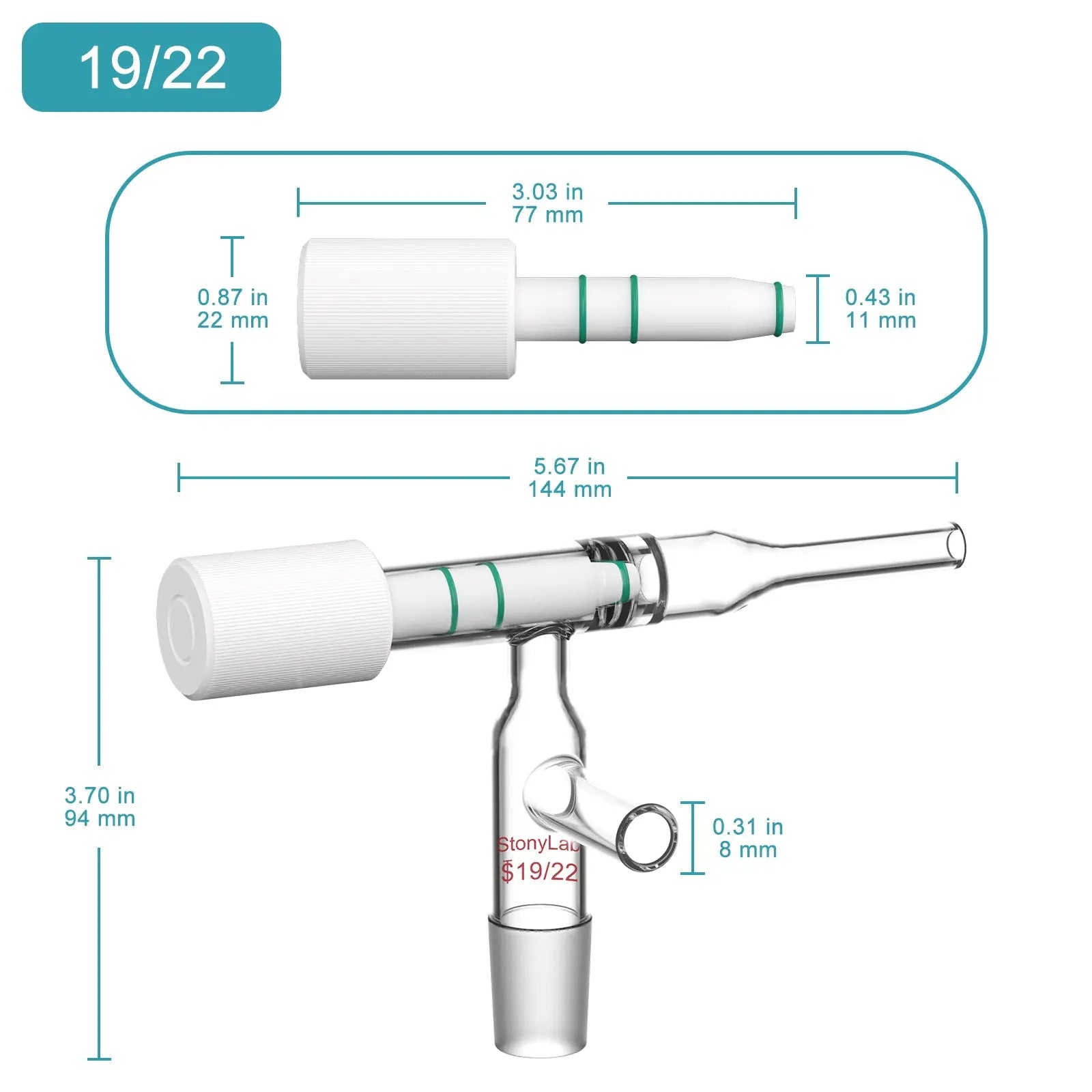 StonyLab Chromatography Flow Control Adapter heavy duty chemical processing configuration