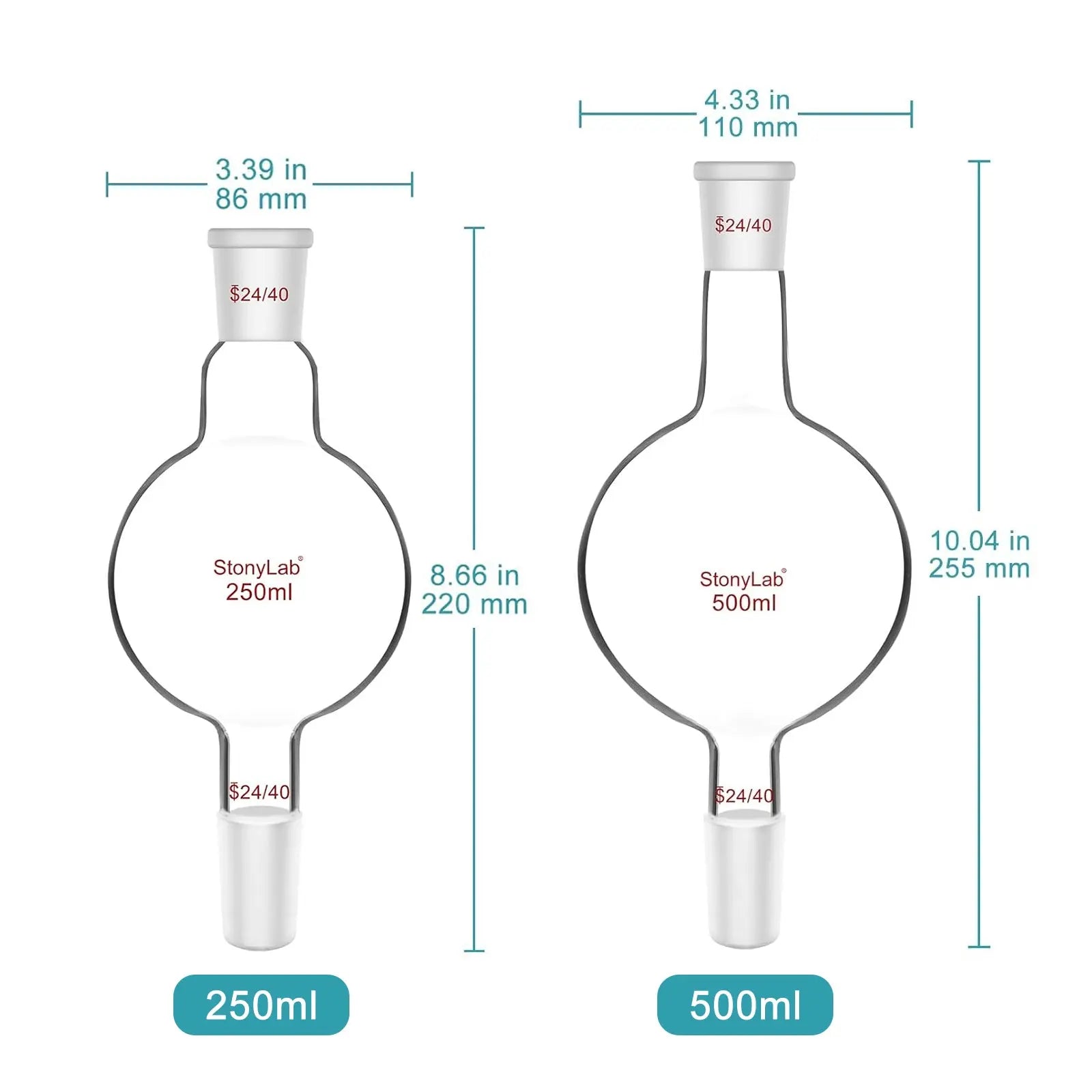 Close-up view showing the precise design and material of StonyLab Chromatography Reservoir