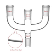 Side view and dimensional layout of the durable StonyLab Claisen Distillation Adapter