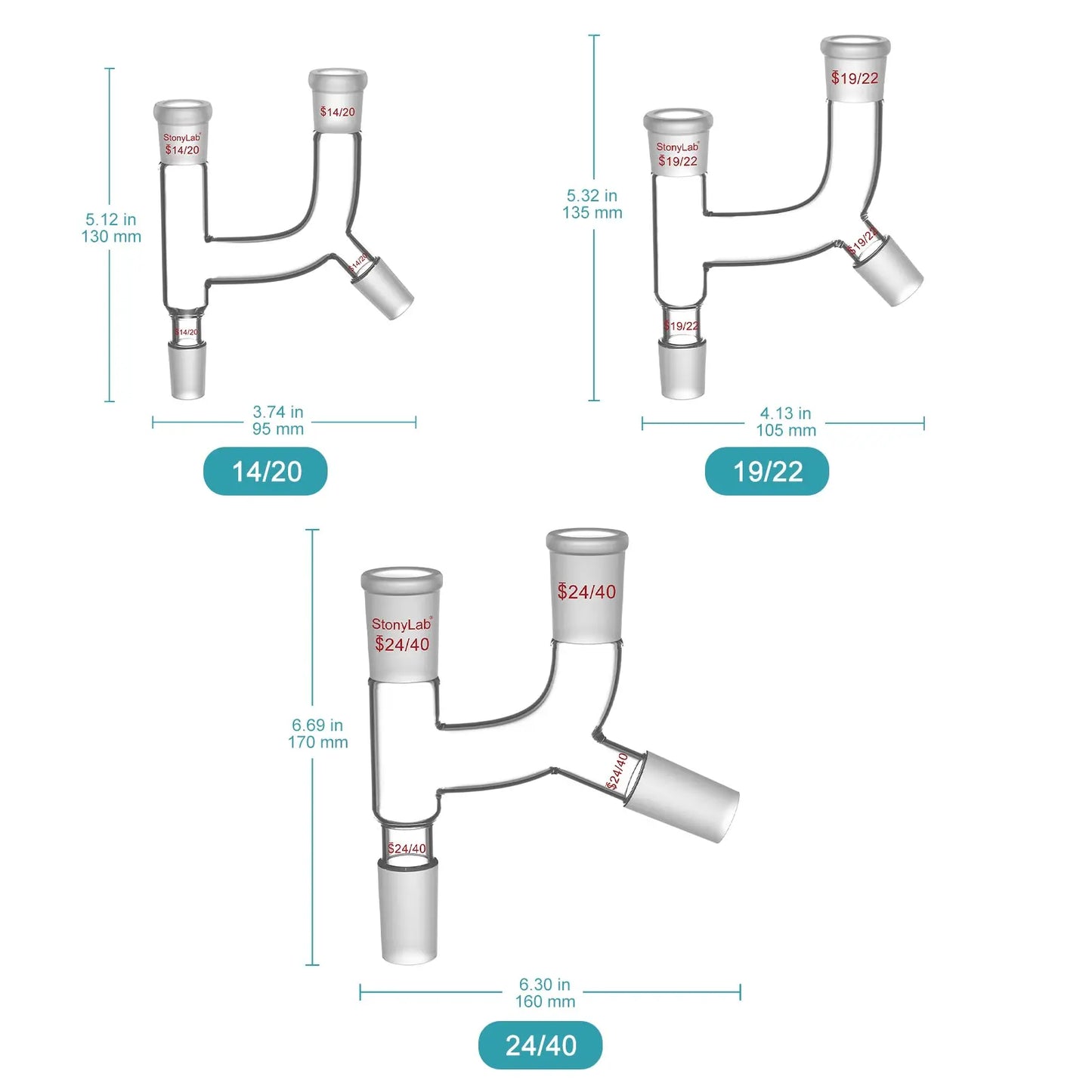 Claisen Distillation Connecting Adapter Adapters-Claisen