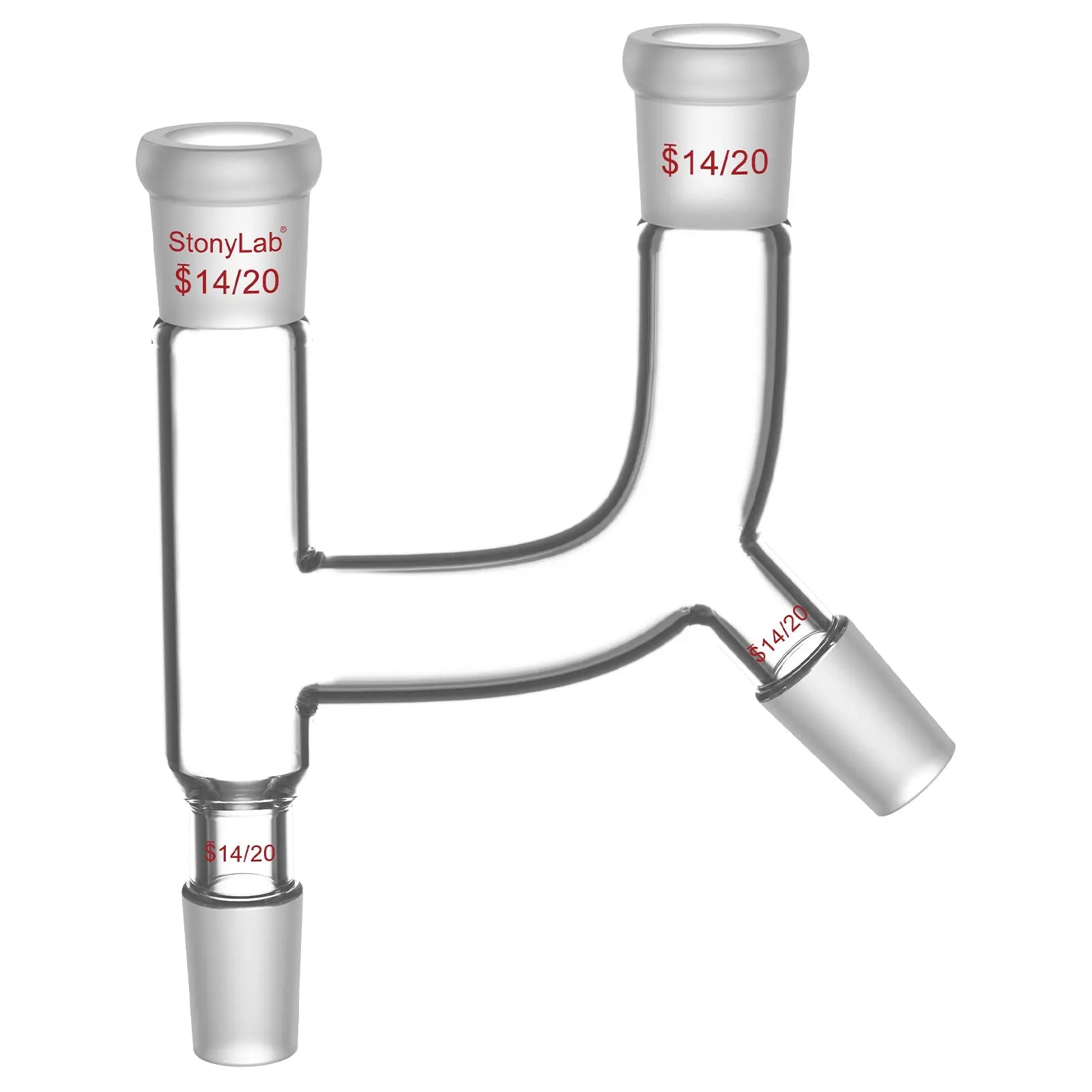 Comprehensive product view and setup components for StonyLab Claisen Distillation Connecting Adapter