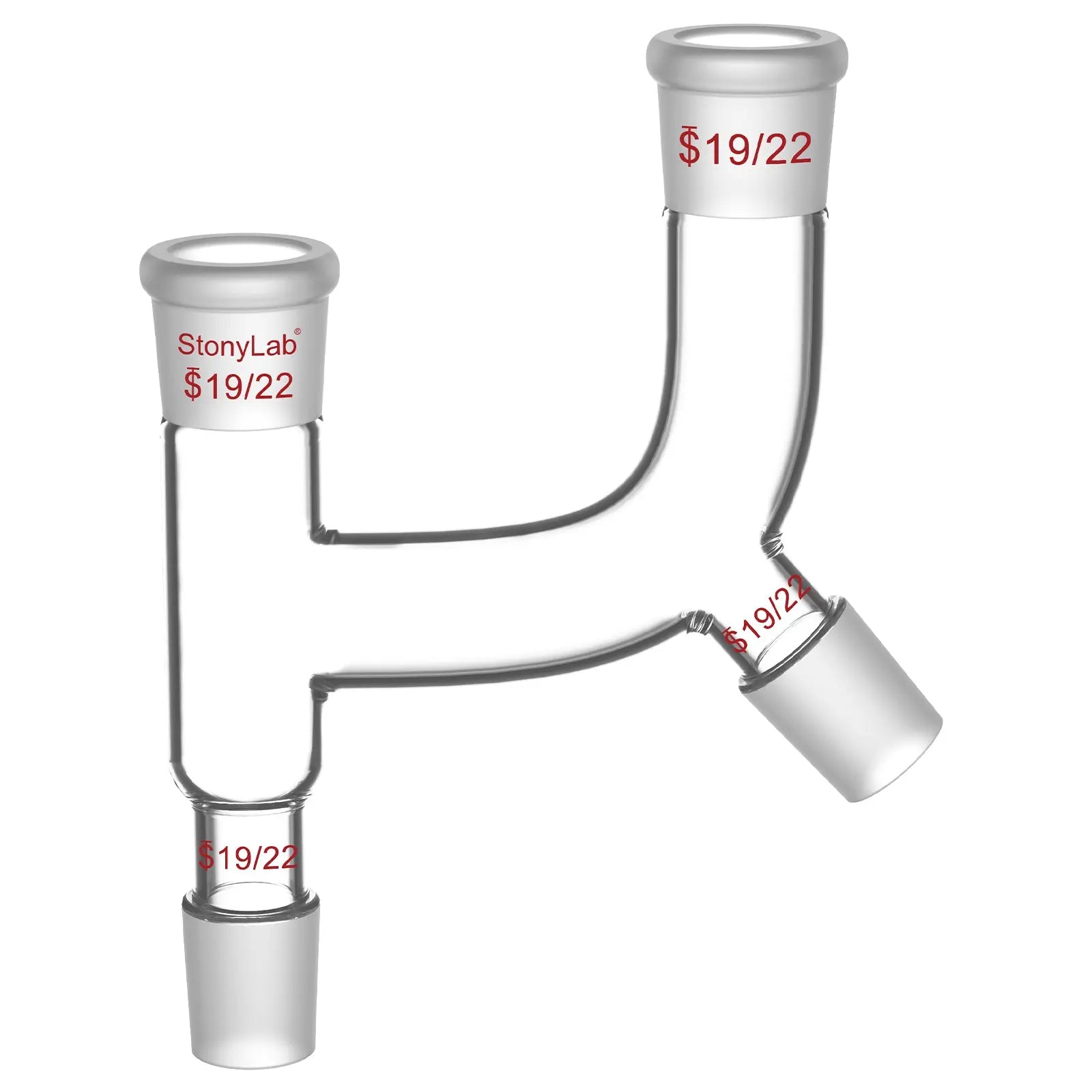 Comprehensive product view and setup components for StonyLab Claisen Distillation Connecting Adapter
