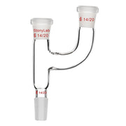 Alternative angle showing underlying build quality of StonyLab Claisen Distillation Connecting Adapter
