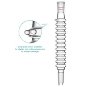 Side view and dimensional layout of the durable StonyLab Coil Air Condenser