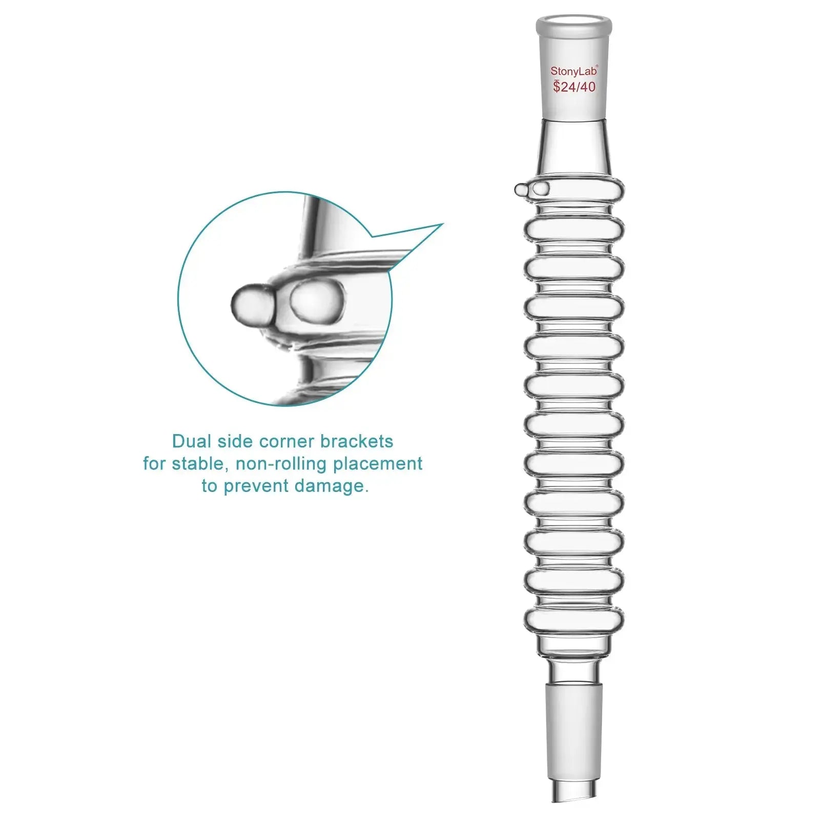 Coil Air Condenser, 24/40 Joint, 200 mm