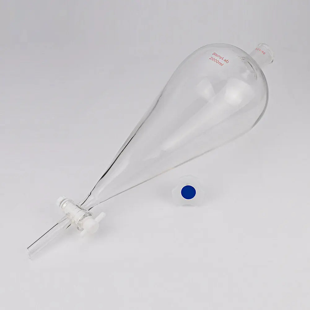 Conical Separatory Funnel with 24/40 Joints and PTFE Stopcock, 60-5000 ml Funnels-Separatory