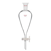 StonyLab Conical Separatory Funnel with Plastic Stopper and PTFE Stopcock for professional laboratory applications