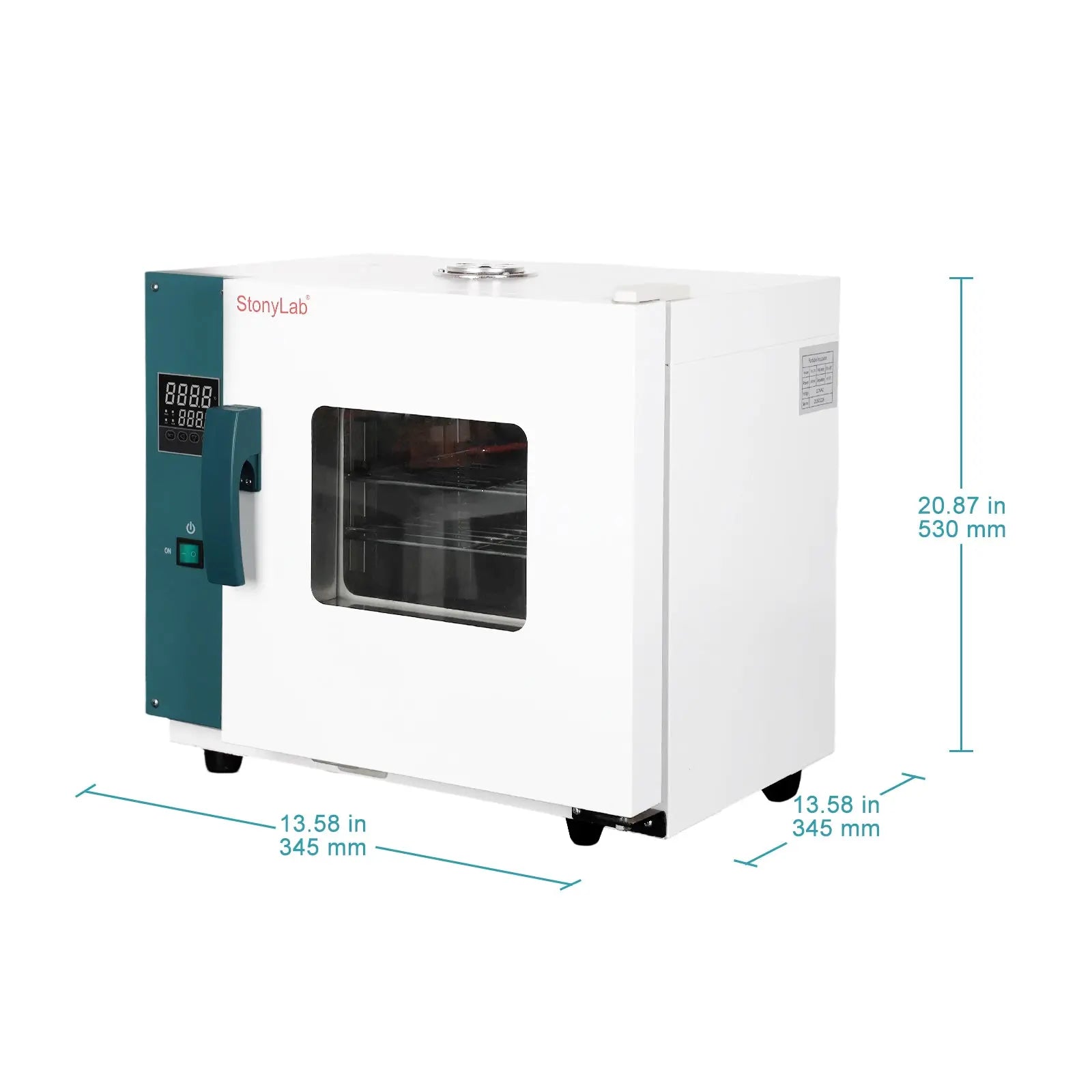 Bench-top laboratory incubator 16 liter constant temperature incubator for bacteria yeast cell culture PID-controlled incubation system for research lab use StonyLab