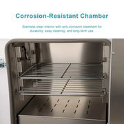 Side view and dimensional layout of the durable StonyLab Constant Temperature Laboratory Incubator