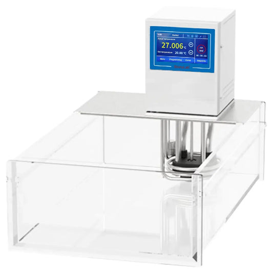 Constant Temperature Reaction Bath, -80 to 350°C Temp Range Open Transparent Thermostatted Reaction Chamber Circulators