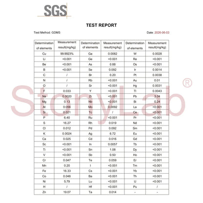 Copper Electrode Holder, All-Copper Clamp, 0.1-3 mm Clampable Thickness, SGS Certified - GDMS Tested Electrode Holder - Straight Shape