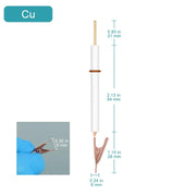 Side view and dimensional layout of the durable StonyLab Copper Electrode Holder