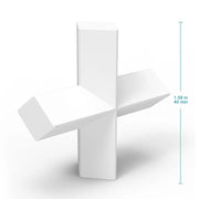 Detailed structural assembly component for StonyLab PTFE Cross Shape Magnetic Stir Bar
