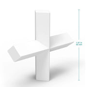 Alternative angle showing underlying build quality of StonyLab PTFE Cross Shape Magnetic Stir Bar