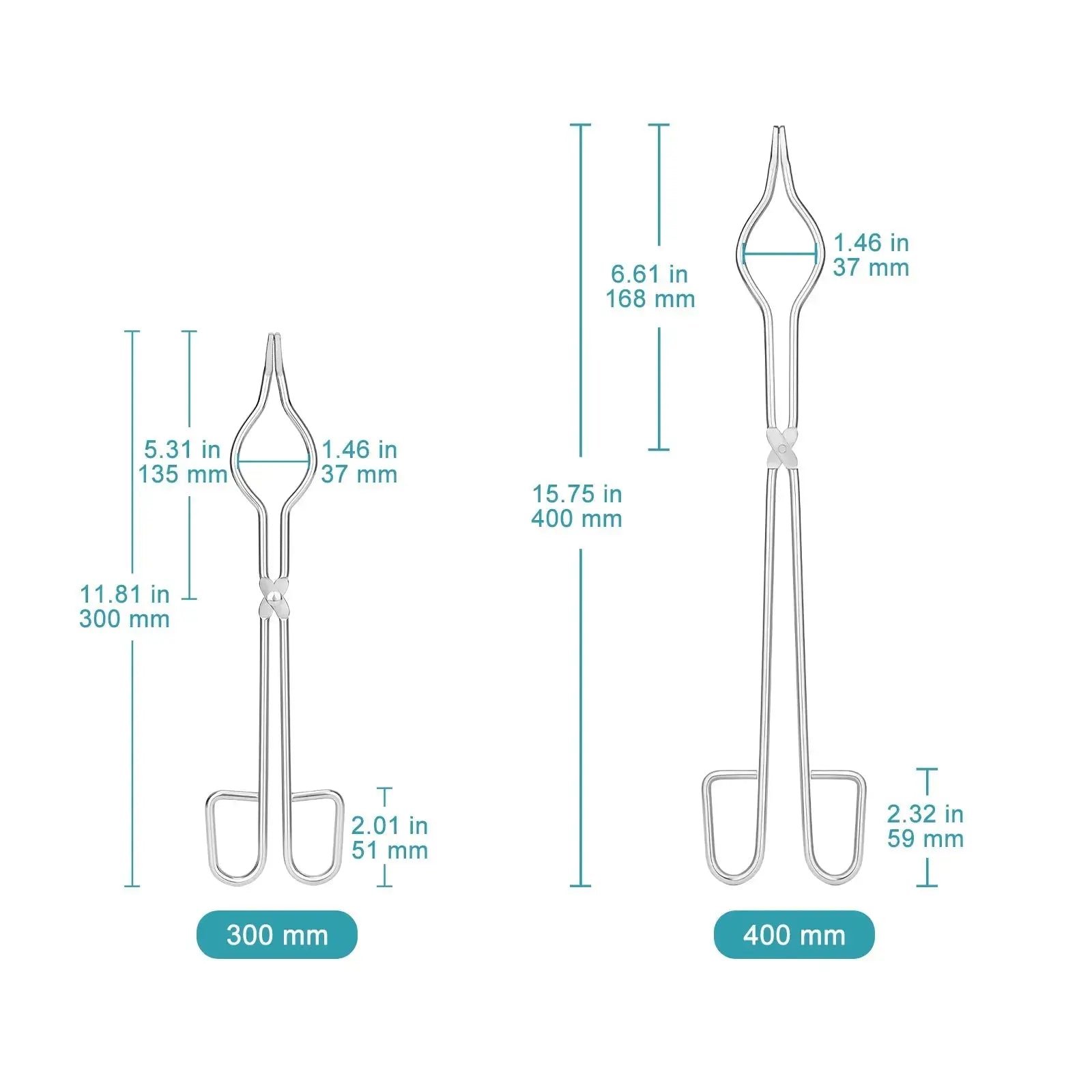Close-up view showing the precise design and material of StonyLab Crucible Tongs