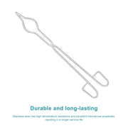 Side view and dimensional layout of the durable StonyLab Crucible Tongs
