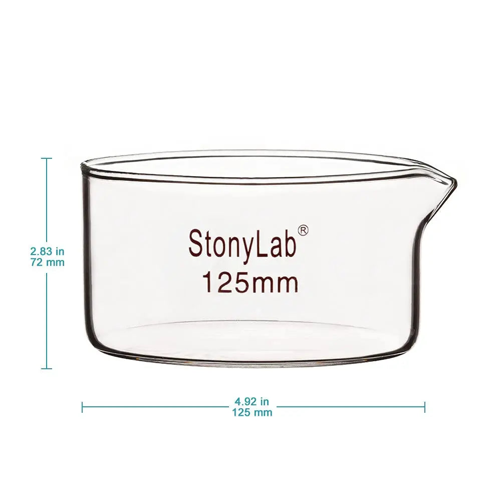 Crystallizing Dish with Spout and Heavy-Duty Rim Laboratory Supplies