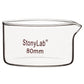 Crystallizing Dish with Spout and Heavy-Duty Rim - StonyLab Laboratory Supplies 100ml-OD80