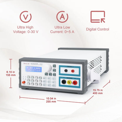 DC Power Supply, 5-Digit Blue Screen Display 30V-5A Output DC Power Supply