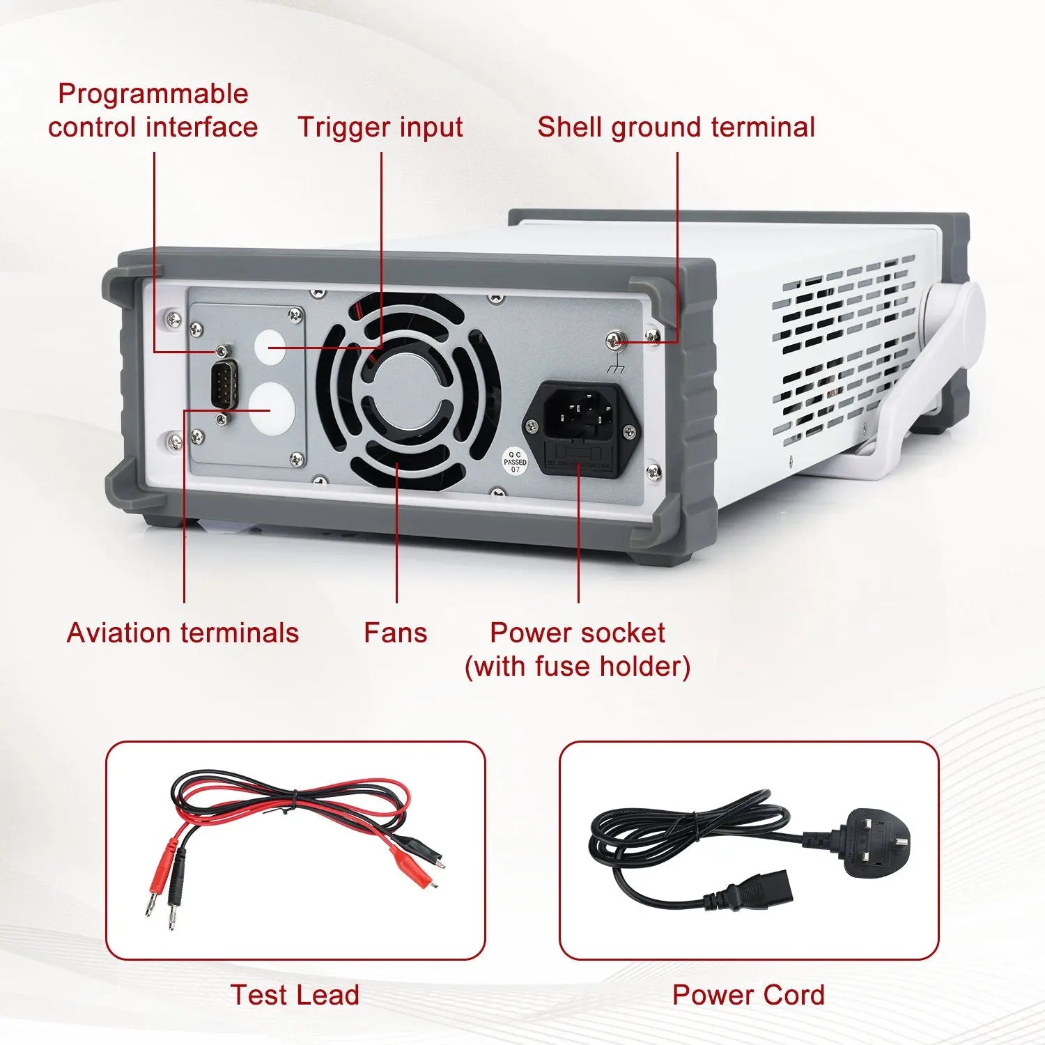 DC Power Supply, 5-Digit Blue Screen Display 30V-5A Output DC Power Supply