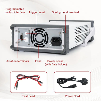 DC Power Supply, 5-Digit Blue Screen Display 30V-5A Output DC Power Supply