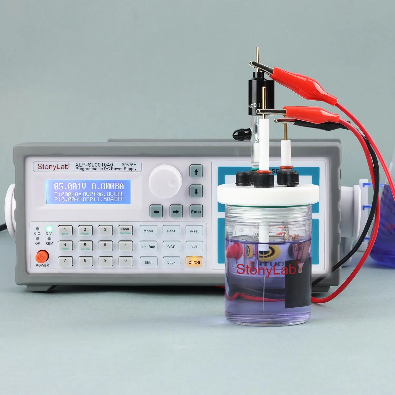 Alternative angle showing underlying build quality of StonyLab DC Power Supply