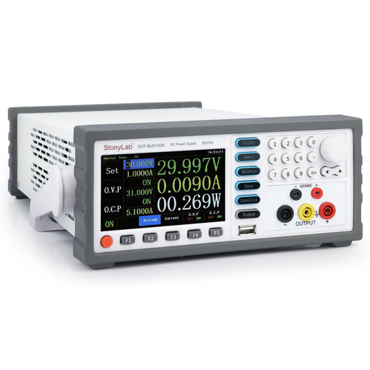 DC Power Supply, 5-Digit Display High-Precision Programmable, 30V-5A Output Electrochemistry-Accessories