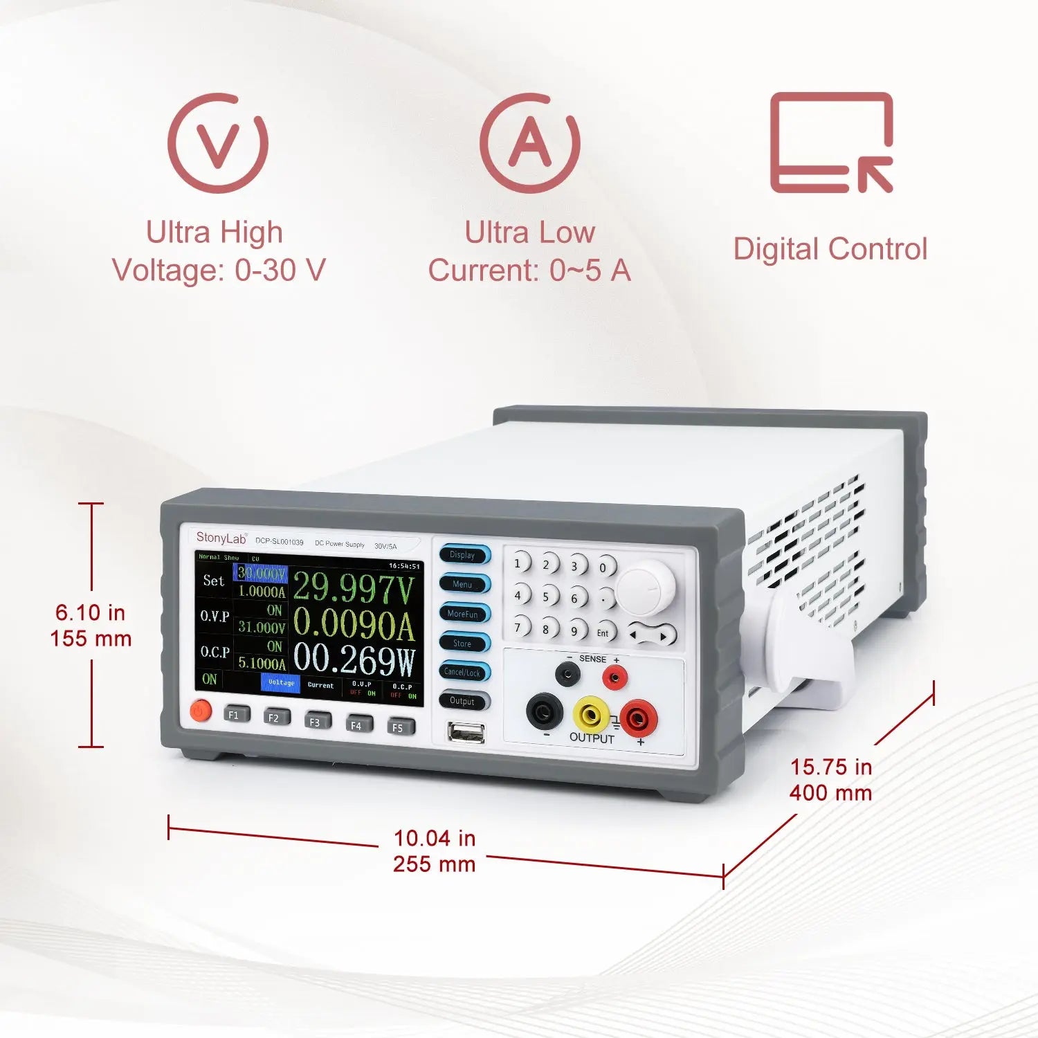 StonyLab DC Power Supply heavy duty chemical processing configuration