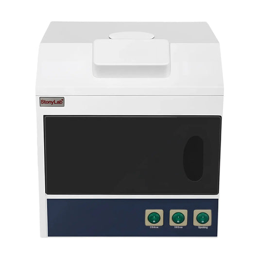 Darkroom UV Analyzer Cabinet, Dual-Wavelength 254 nm & 365 nm, 16 W UV Lamps for TLC Analysis, Fluorescence Detection & Chromatography Applications UV Light