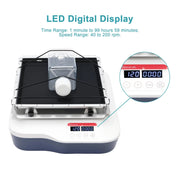 Control panel and digital status display setup of StonyLab Programmable Orbital Shaker