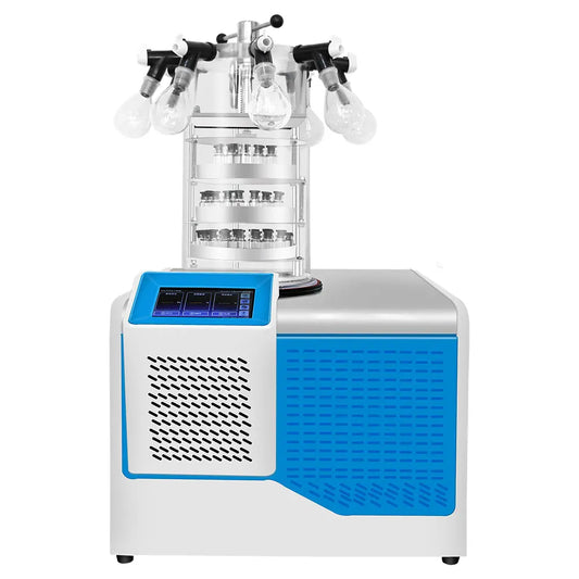 Desktop Freeze Dryer, -60°C Temp Control, Freeze-Drying Area from 0.08㎡ to 0.12㎡ - StonyLab Dryers - Freeze 220V-50Hz-Multi-Manifold-Gland-Type