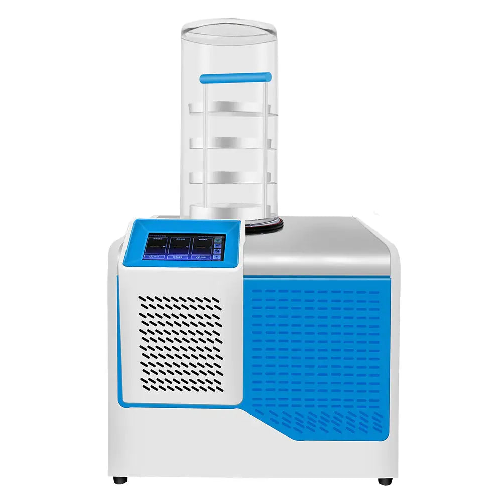 Comprehensive product view and setup components for StonyLab Benchtop Freeze Dryer with Vacuum Pump