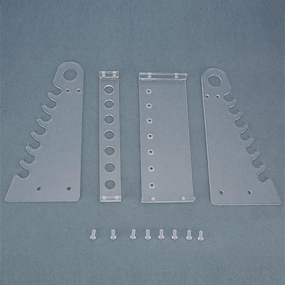 Detachable Plexiglass Pipette Holder Stand Pipet Rack with 1.5 cm Hole Diameter Racks