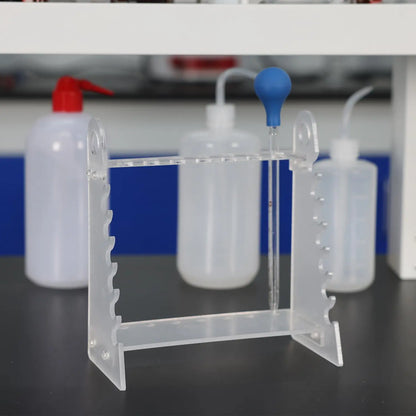 Detachable Plexiglass Pipette Holder Stand Pipet Rack with 1.5 cm Hole Diameter Racks