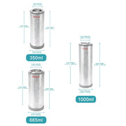 Close-up view showing the precise design and material of StonyLab Cryogenic Dewar Flasks