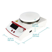 StonyLab Digital Heating Magnetic Stirrer with Temperature Sensor heavy duty chemical processing configuration