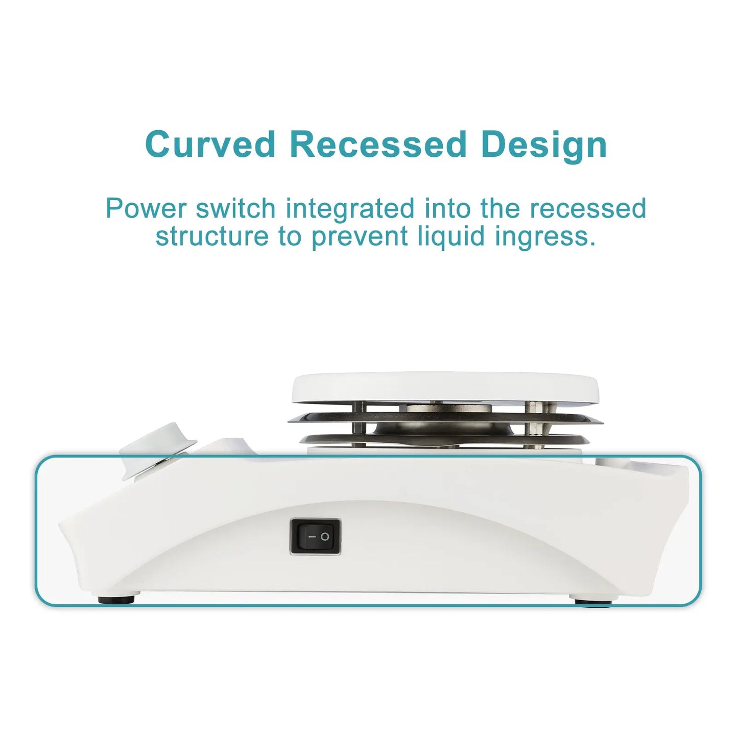 Digital Heating Magnetic Stirrer with Temperature Sensor, 20 L Max Capacity, 100-2000 RPM, Max 350°C, ±0.2°C Accuracy, 5.7 inch Diameter Magnetic Stirrer