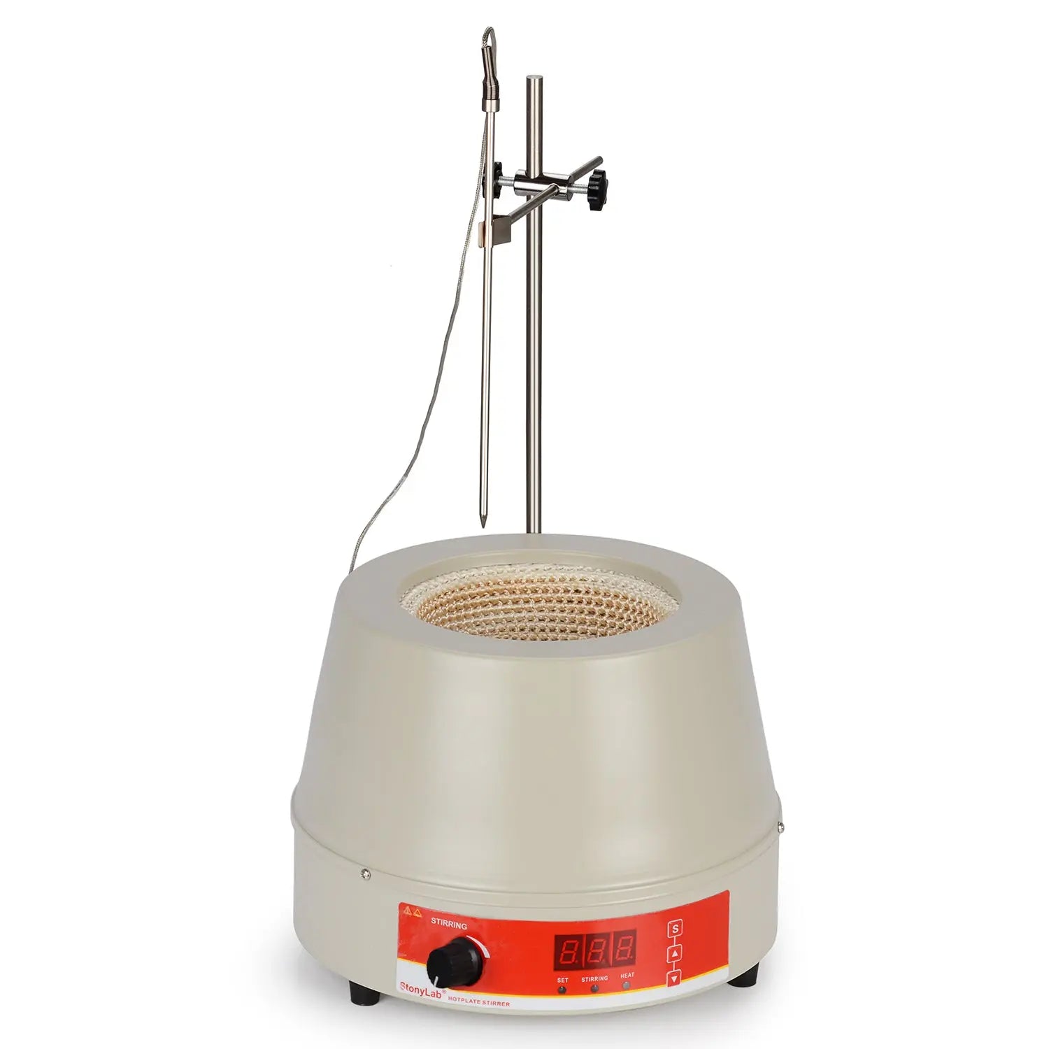 Digital Heating Mantle with Temperature Sensor, 250-1000 ml, 20-1200 RPM, RT-300°C Heating Mantles