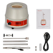 Digital Heating Mantle with Temperature Sensor, 250-1000 ml, 20-1200 RPM, RT-300°C Heating Mantles