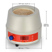StonyLab Digital Heating Mantle with Temperature Sensor heavy duty chemical processing configuration